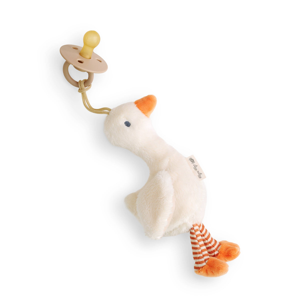 Goose Bitzy Pal Natural Rubber Pacifier & Plush