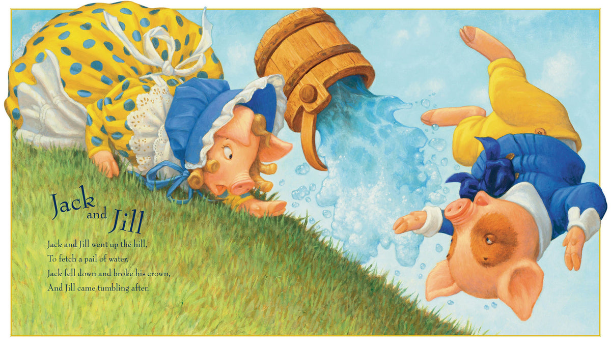 Favorite Nursery Rhymes from Mother Goose by Scott Gustafson baby book - Little Birdies Boutique