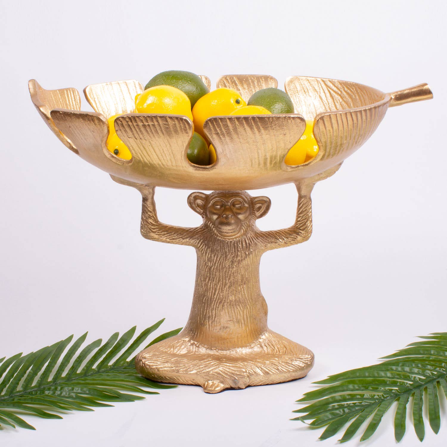 8 Oak Lane - Gold Monkey Decorative Bowl - Little Birdies