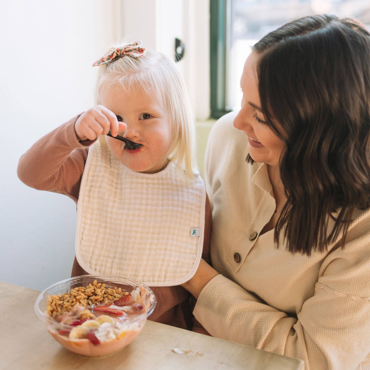 Cotton Muslin Classic Bib 3 Pack - Farmyard