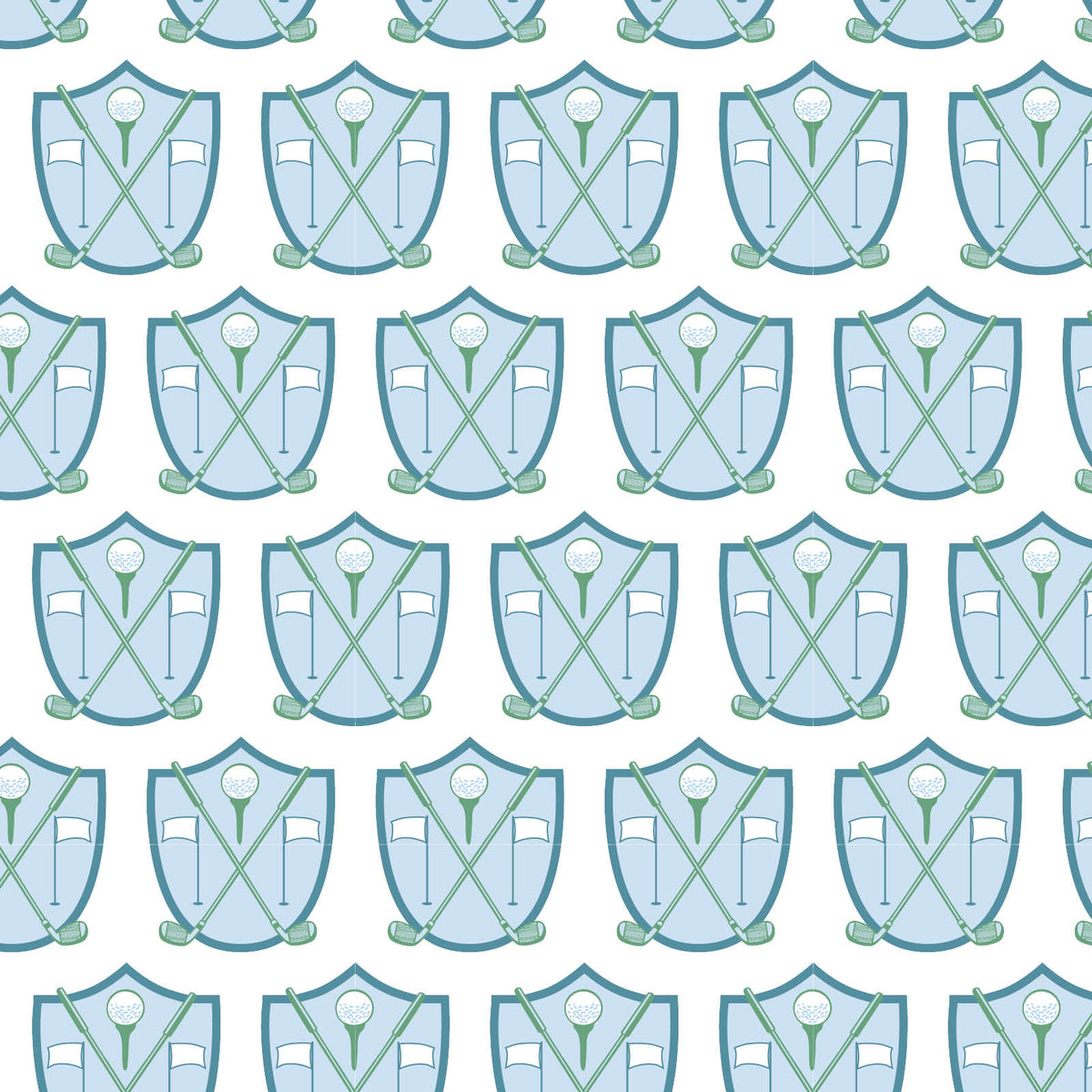 Charles Boys' Short Set Golf Crest Blue