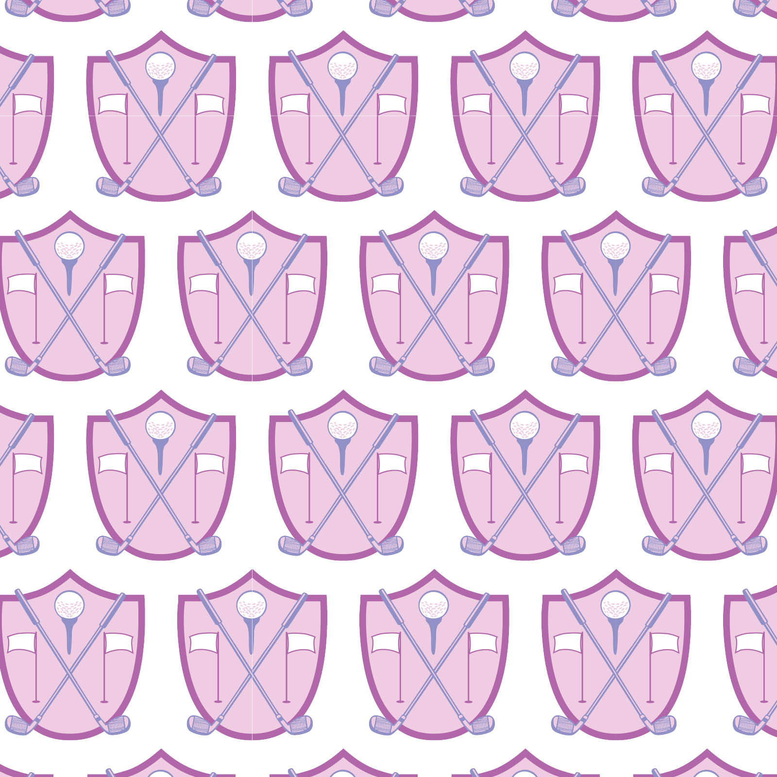 Sydney Girls' Dress Golf Crest Pink