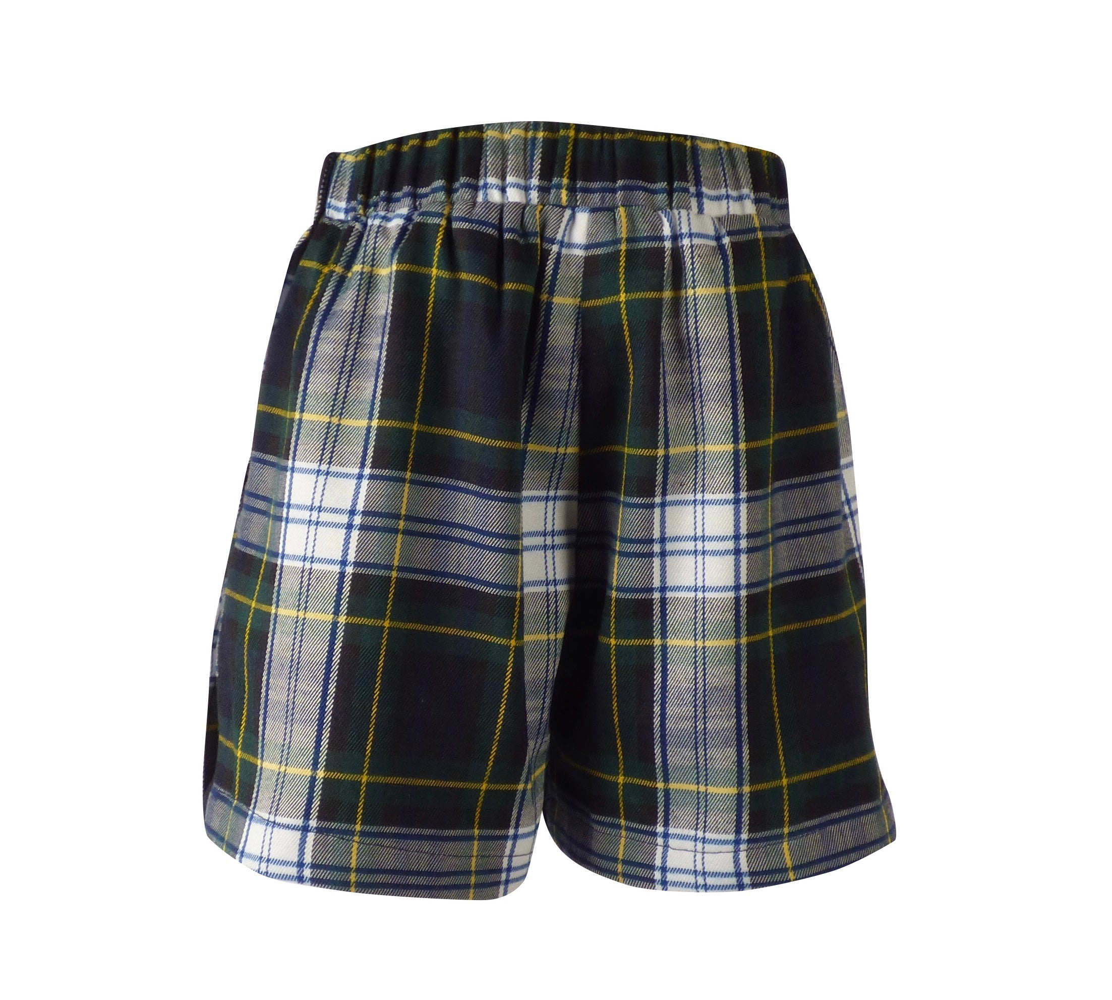 TYL Scholar Skort in White/Evergreen Plaid