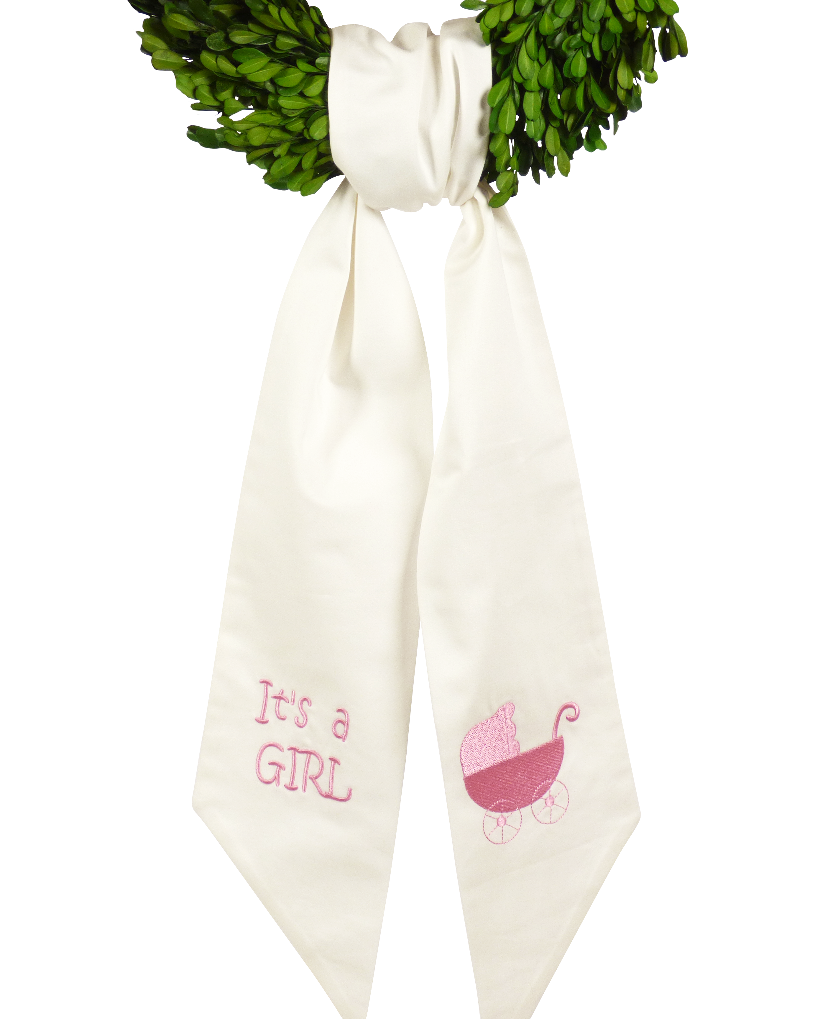 Wreath Sash: It's A Girl