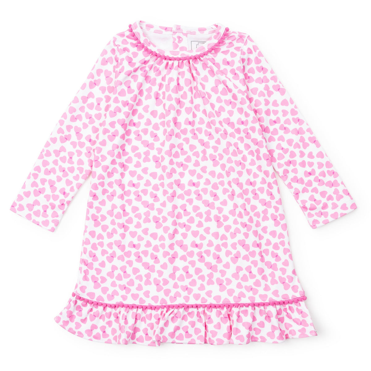 Carlin Girls' Dress - Confetti Hearts Pink