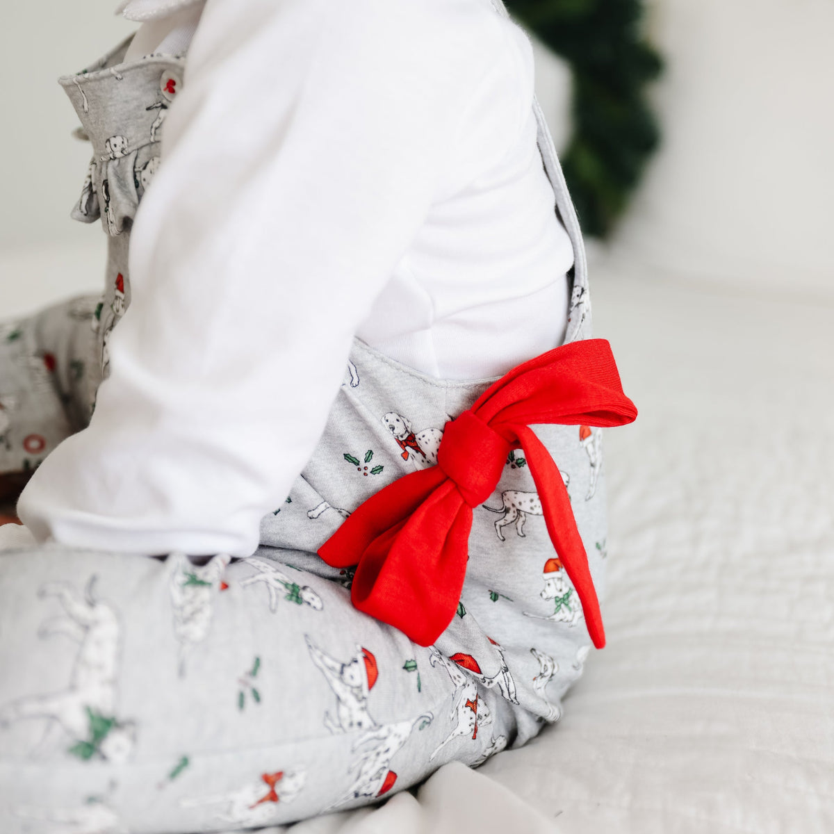 Holiday Dalmatian 2-Piece Pajama with Ruffle
