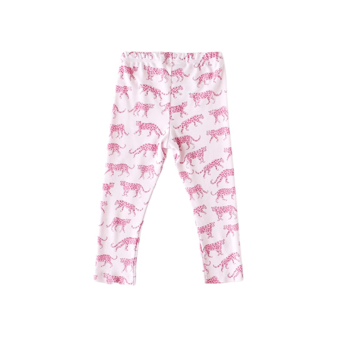 Pineapple Sunshine Pink Cheetah Legging - Little Birdies