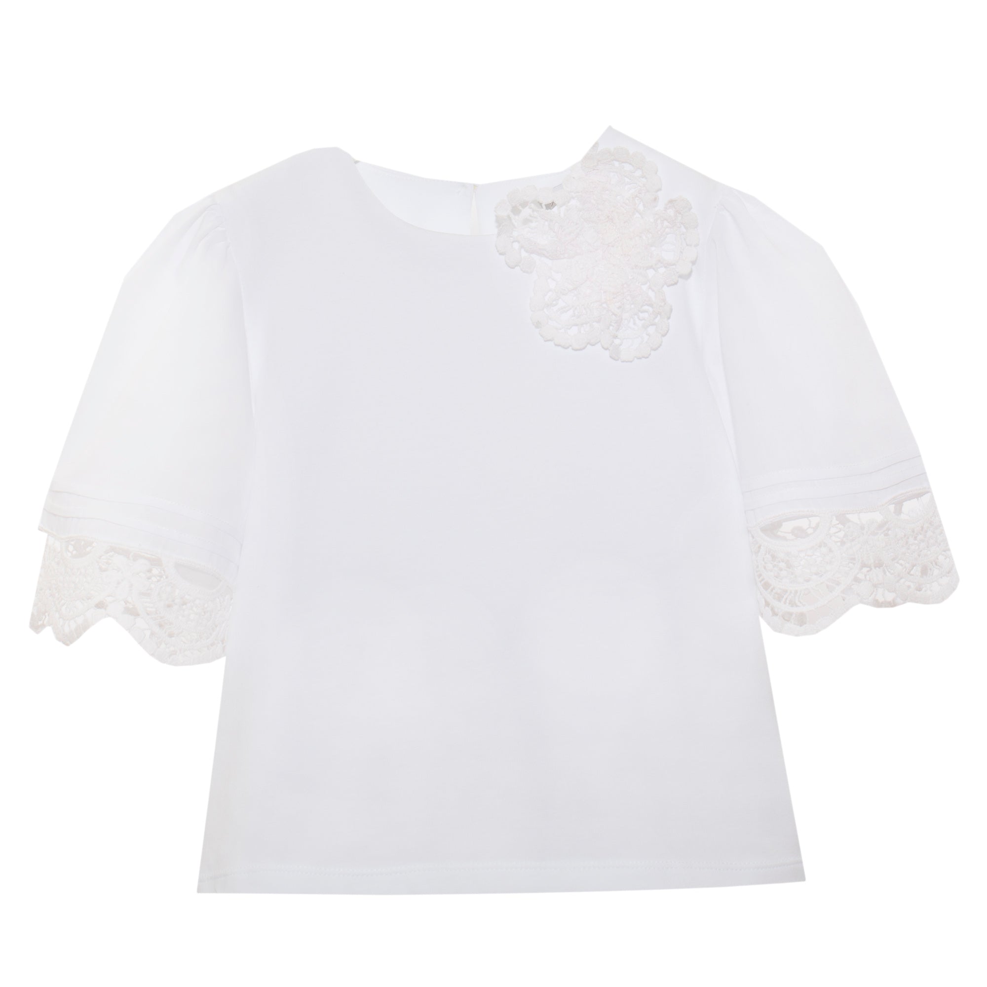 Patachou white eyelet blouse top for girls