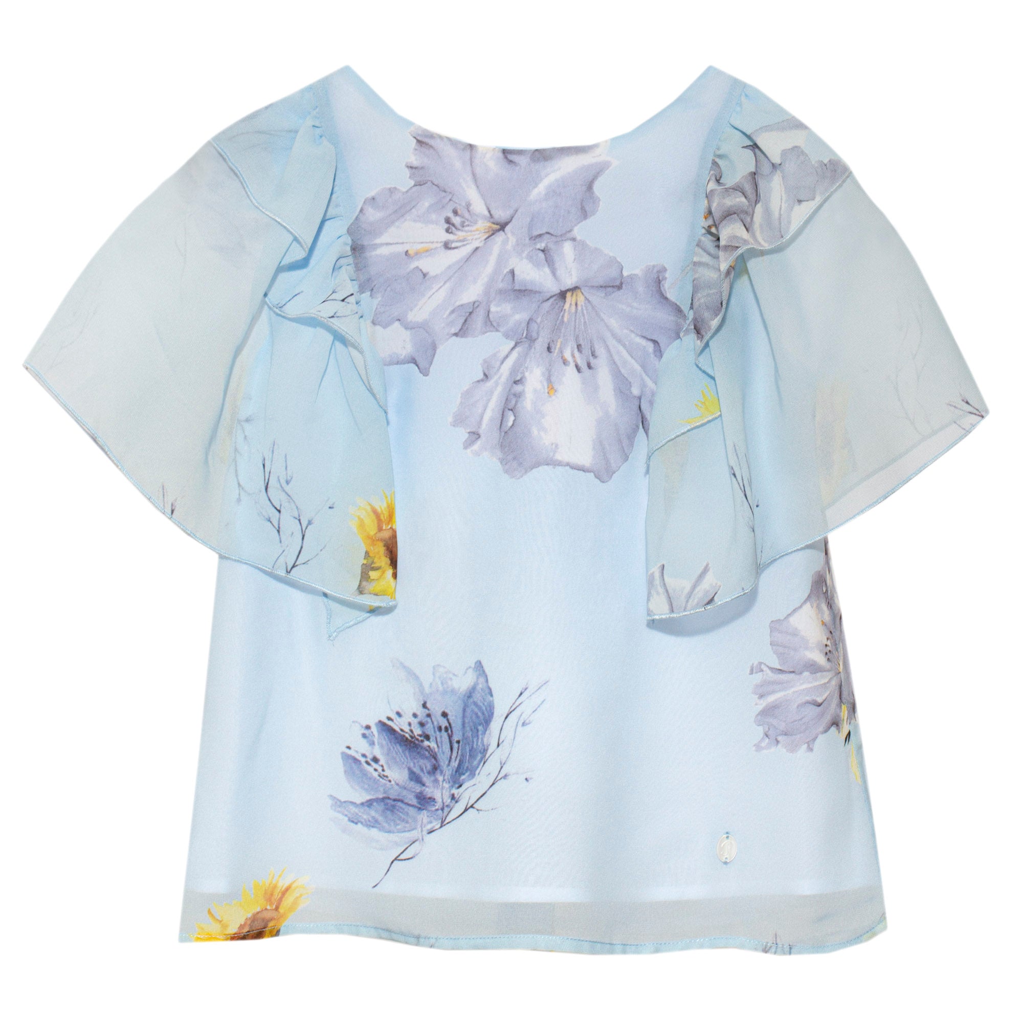 patachou girls floral blouse top