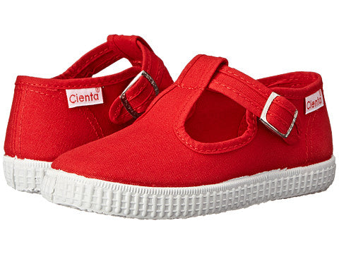 Cienta red t-stap sneaker