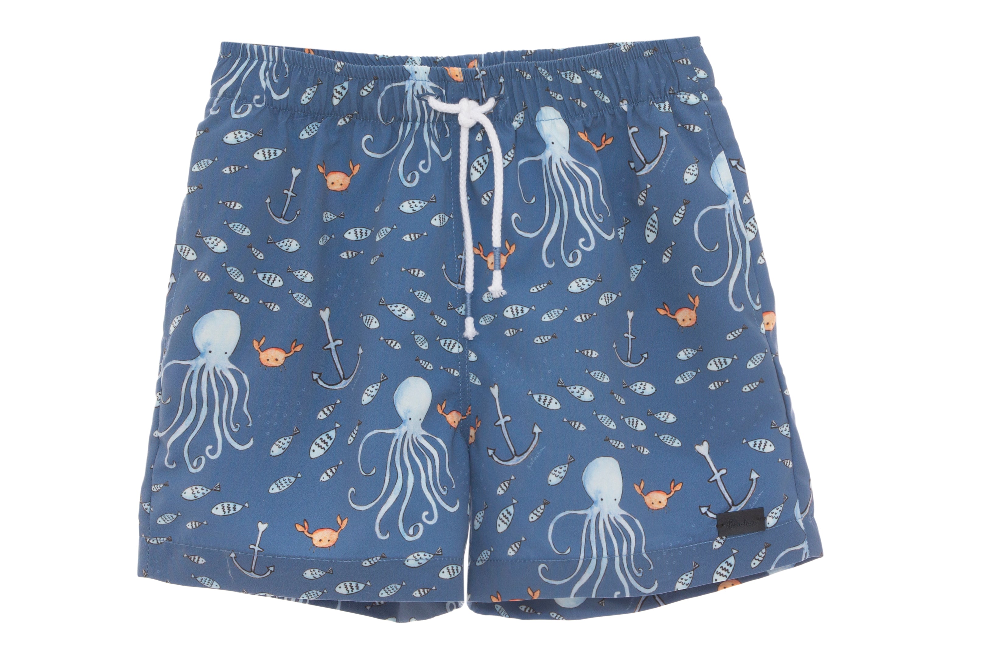 Patachou Octopus Print Boys Swim Trunks - little Birdies boutique
