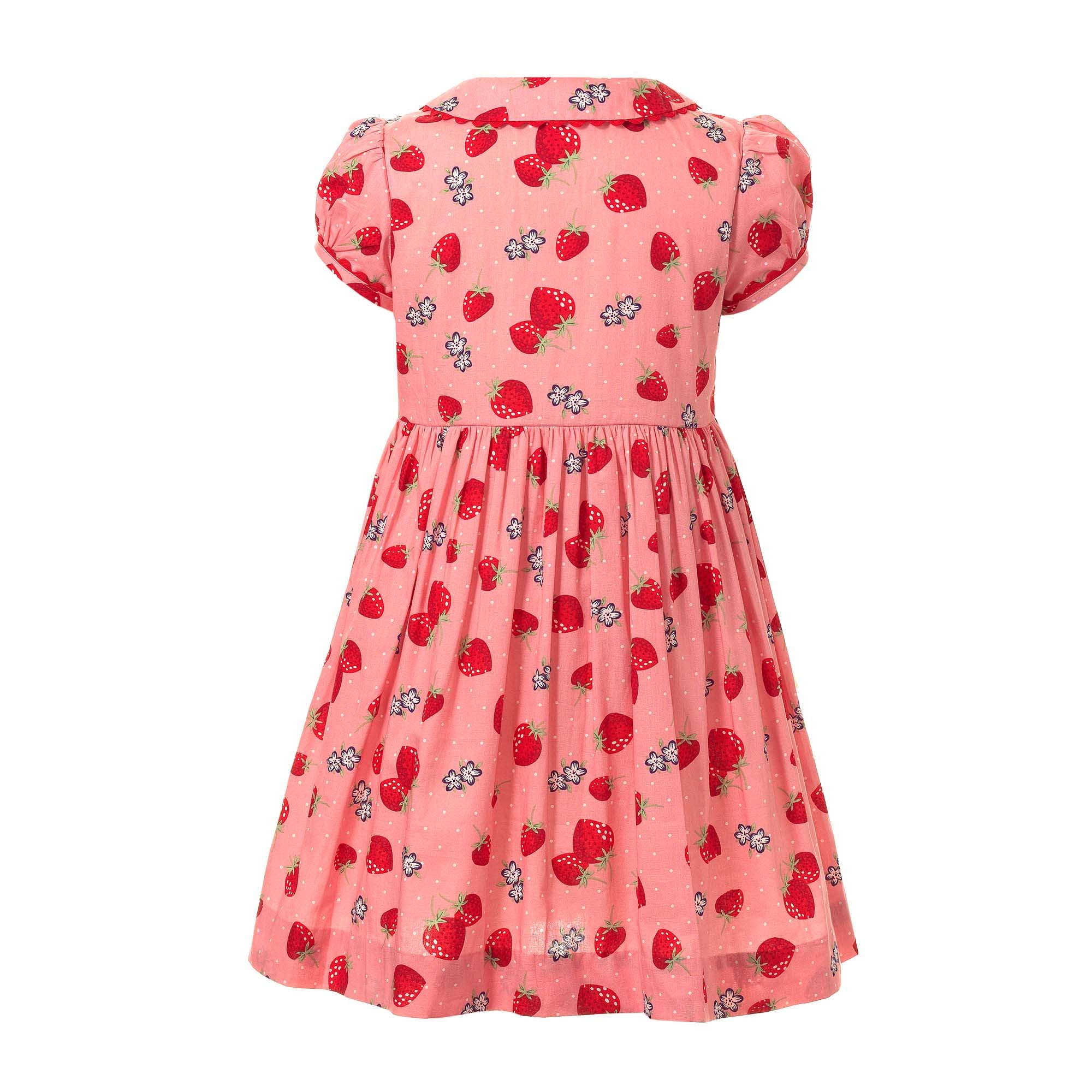 Strawberry Button-Down Dress