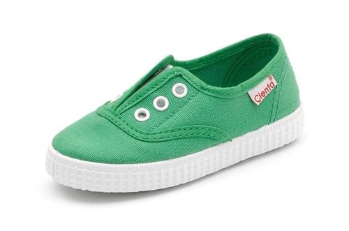 cienta shoes green verde laceless slip on - little birdies boutique