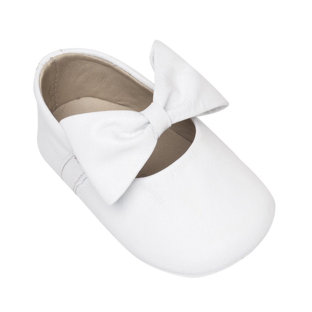 Baby Ballerina with Bow- White