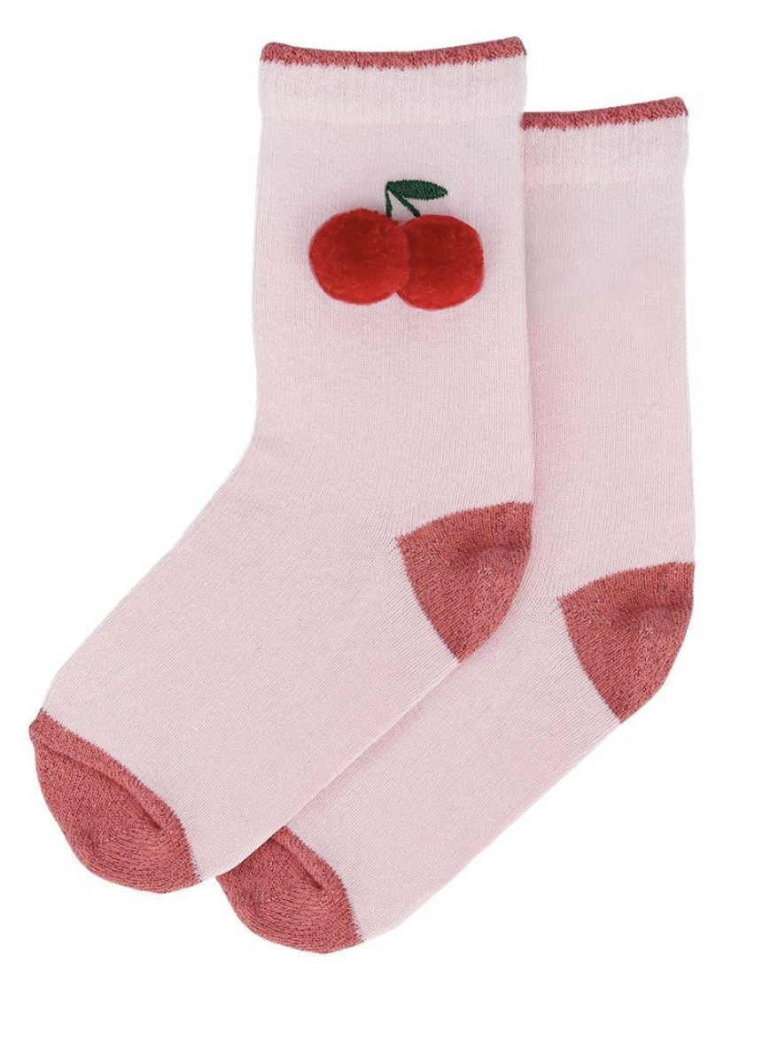 Meri meri girls cherry socks little birdies