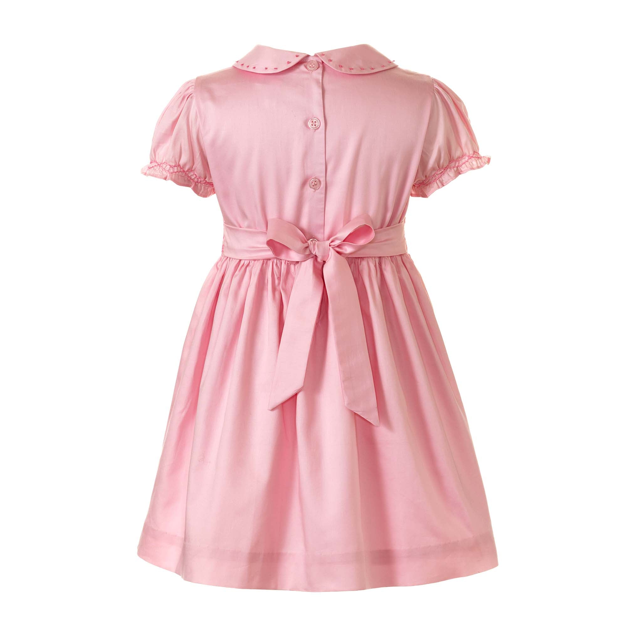 Pink Bow Smocked Dress