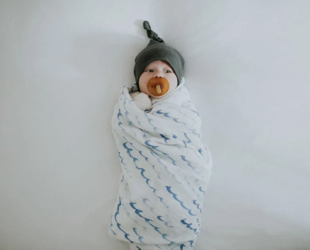 little unicorn official high tide swaddle blanket - little birdies