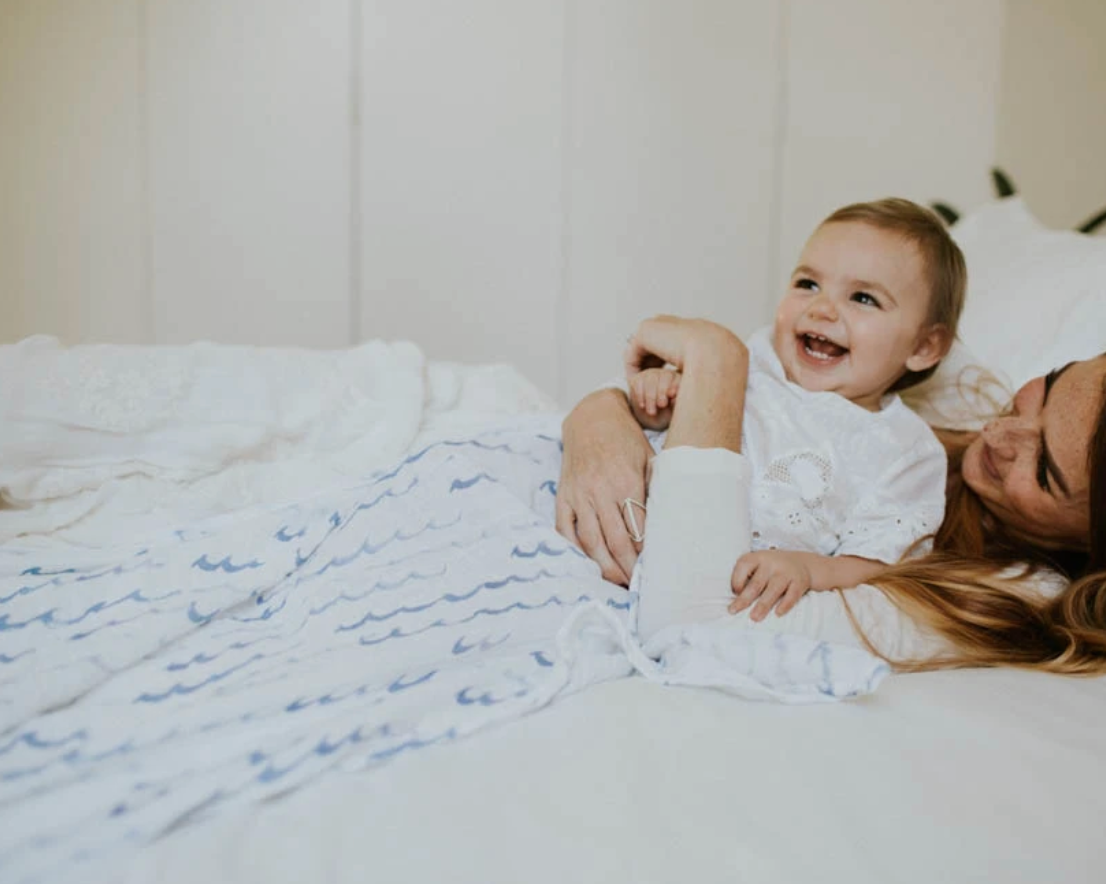 little unicorn official high tide swaddle blanket - little birdies