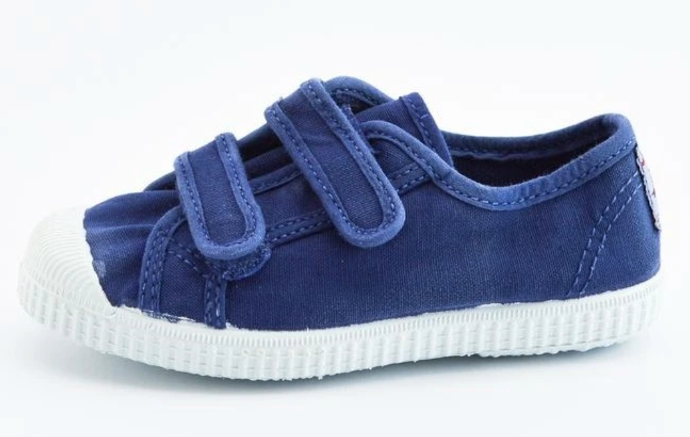 Double Strap Sneaker- Washed Navy