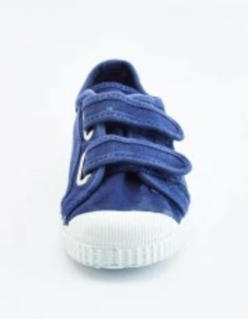 Double Strap Sneaker- Washed Navy
