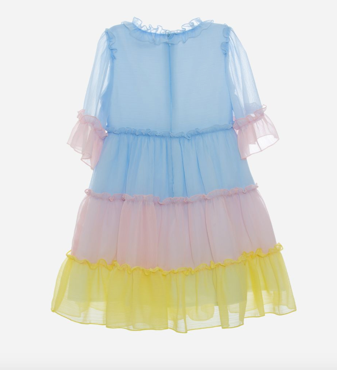 Patachou girls Multicolor Chiffon Dress - Little Birdies boutique