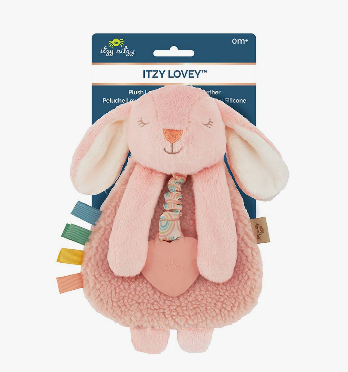 Itzy Lovey™ Plush and Teether Toy - Ana the Bunny