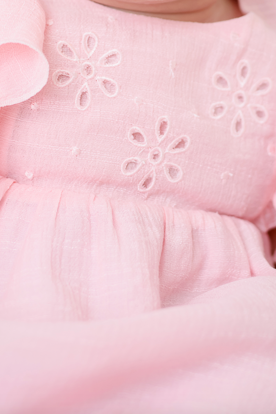 Pale Pink Cotton Voile Dress