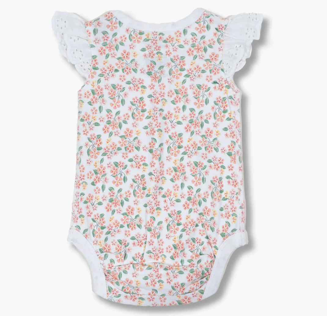 Sapling Child Pear Blossom Lace Baby Bodysuit - Little Birdies