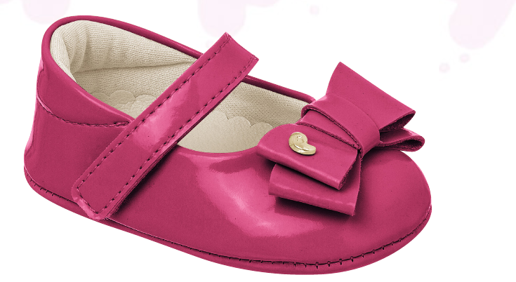 pampili baby girls hot pink crib shoe