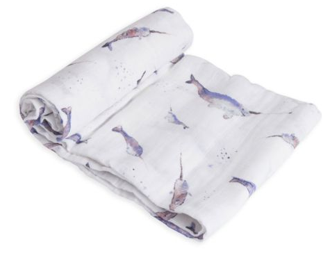little unicorn narwhal swaddle blanket for babies