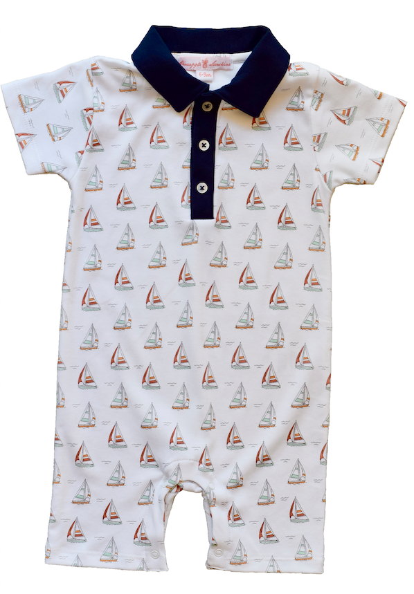 Pineapple Sunshine Sailboat Romper