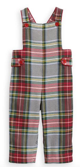 Bella Bliss Field Overall in Kingston Plaid