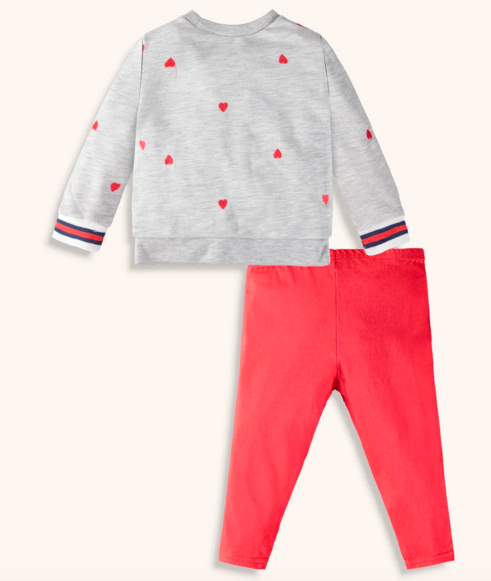 Schiffli Heart Top Legging Set