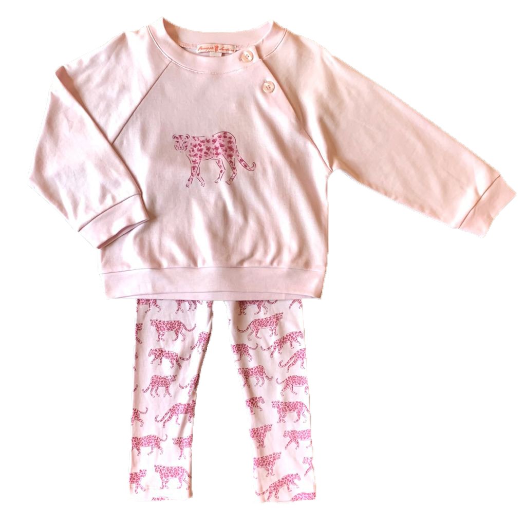 Pineapple Sunshine Pink Cheetah Sweatshirt