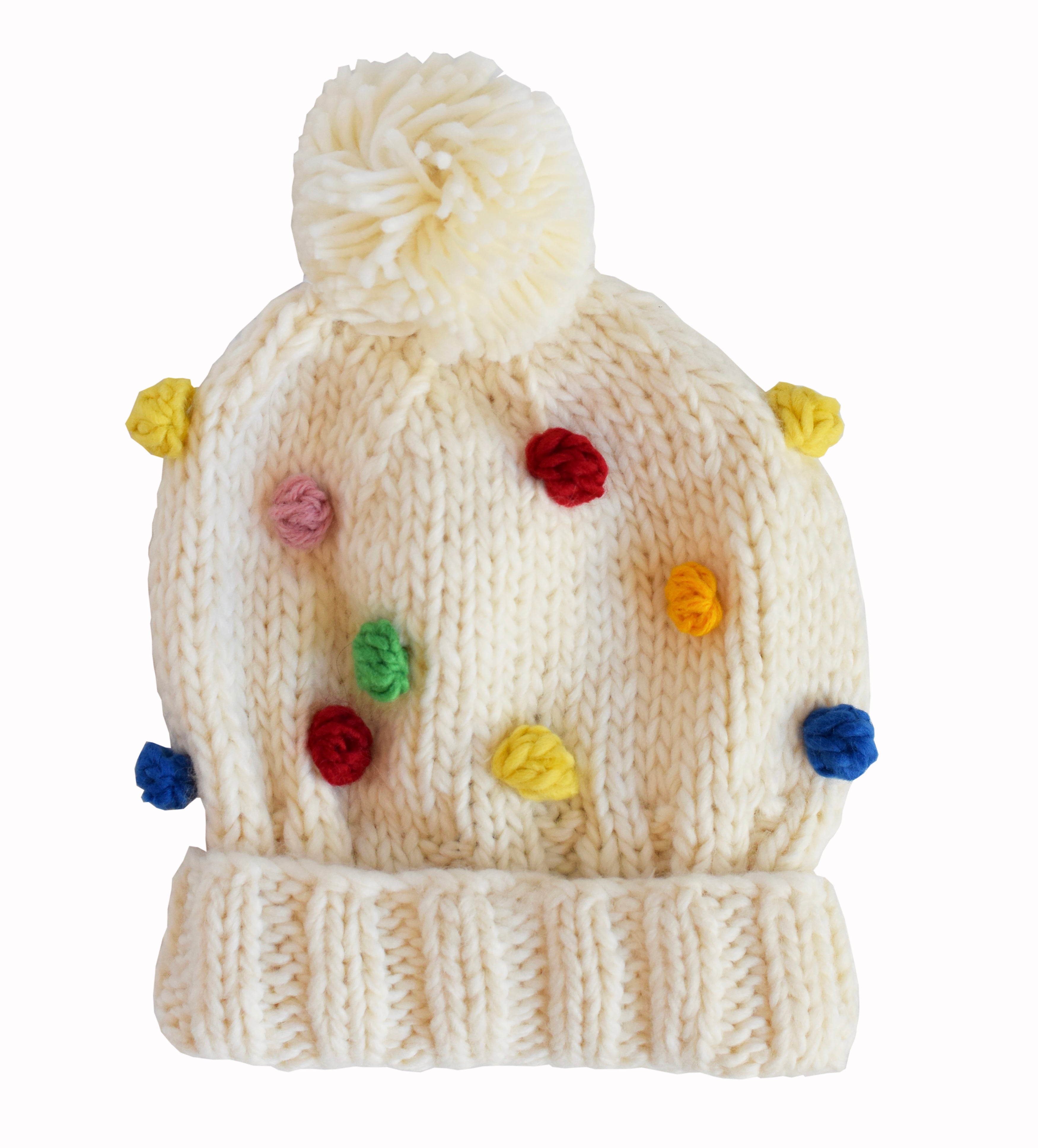 The Blueberry Hill Percy Rainbow Dot Beanie Hat