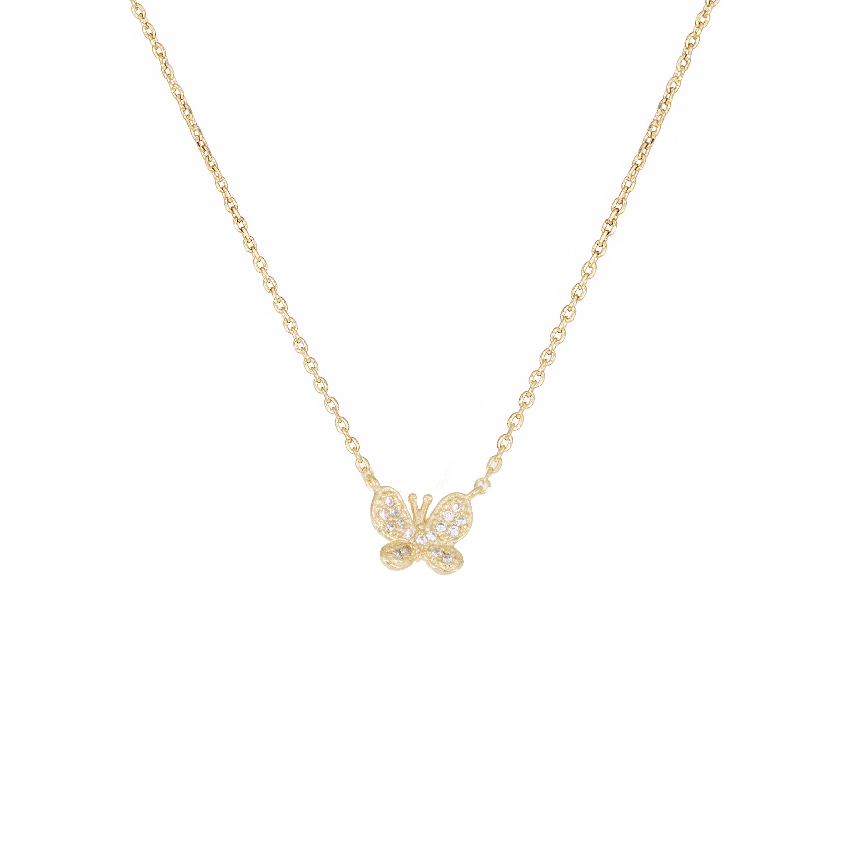 Butterfly Gold Dipped Necklace