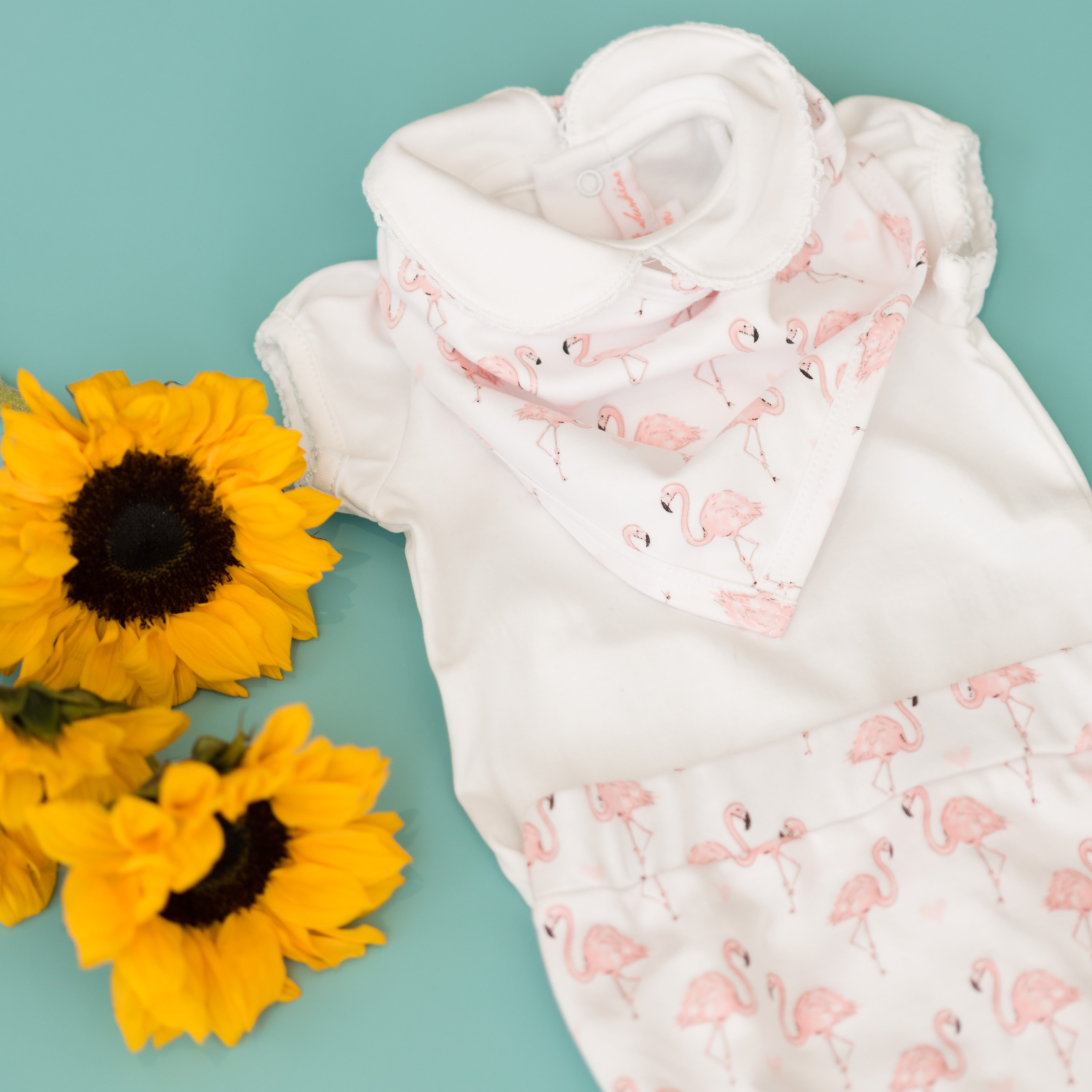 Pink Flamingo Bandana Bib