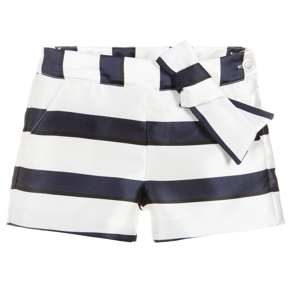 Nautical stripe short with bow from patachou
